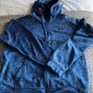 Large under Armour zip up hoodie